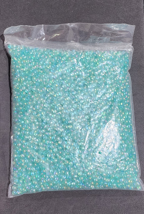 Turquoise Colour Bulk Pack Plastic Beads